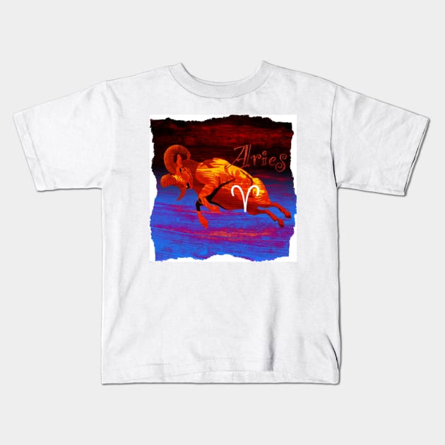 Aries Kids T-Shirt by DanielLoveday